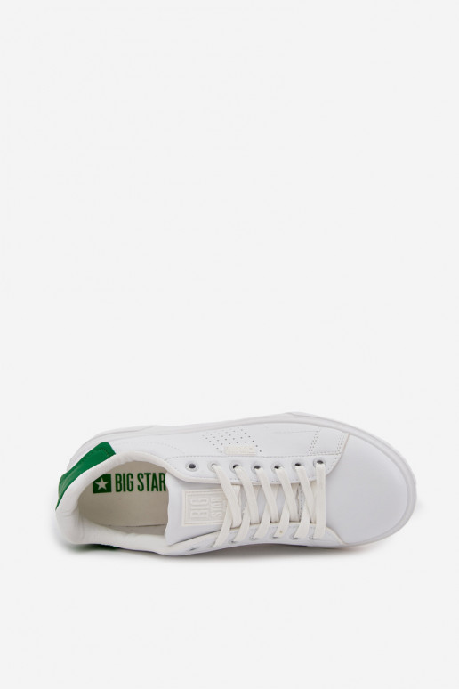 scarpe casual Scarpe modello sneakers Deveschio in ecopelle Big Star OO174116 Bianco-colore verde