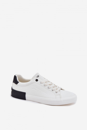 Sneakers da uomo in pelle sintetica bianche "Big Star OO174018"