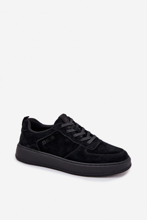 Deveschio Scarpe modello sneakers con una piattaforma dalla pelle scamosciata Big Star OO174012 colore nero