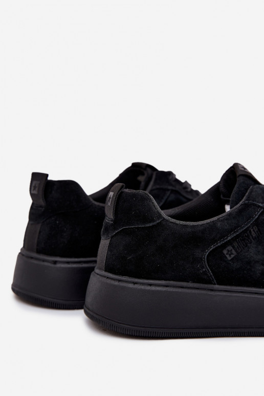 Deveschio Scarpe modello sneakers con una piattaforma dalla pelle scamosciata Big Star OO174012 colore nero
