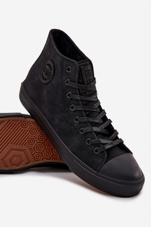 Scarpe casual da uomo riscaldamento in ecopelle Big Star OO174247 HI-POLY SYSTEM colore nero