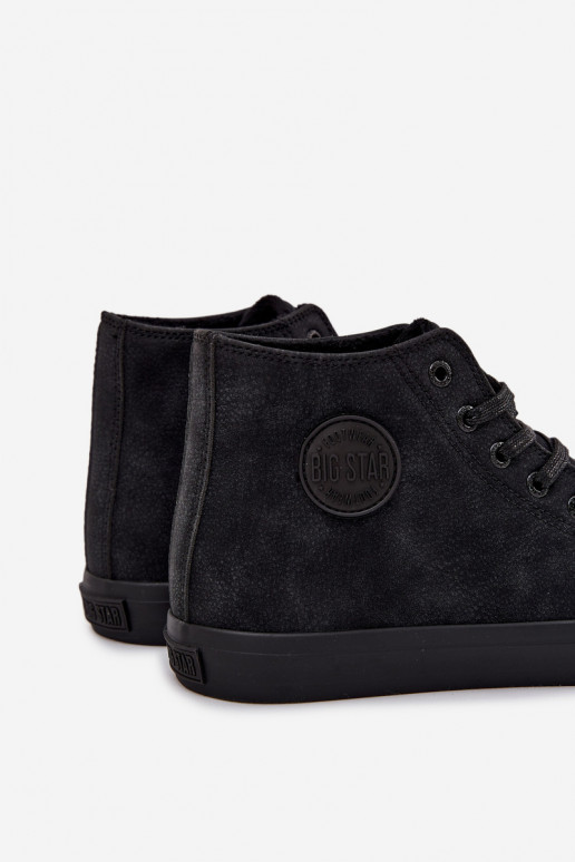 Scarpe casual da uomo riscaldamento in ecopelle Big Star OO174247 HI-POLY SYSTEM colore nero