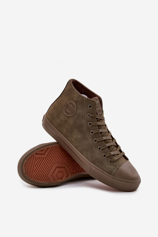 Scarpe casual da uomo riscaldamento in ecopelle Big Star OO174250 HI-POLY SYSTEM colore kaki