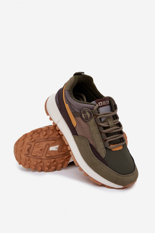 scarpe da ginnastica Scarpe modello sneakers Deveschio Big Star RR174280 HI-POLY SYSTEM colore kaki