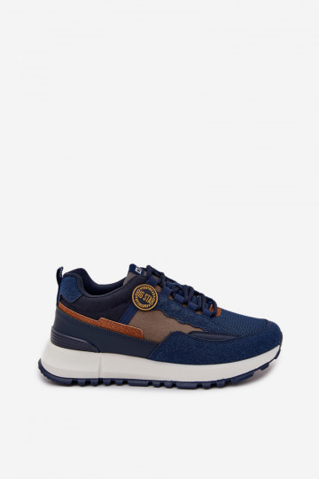 Scarpe sportive da uomo blu scuro "Big Star RR174279 HI-POLY SYSTEM" 2