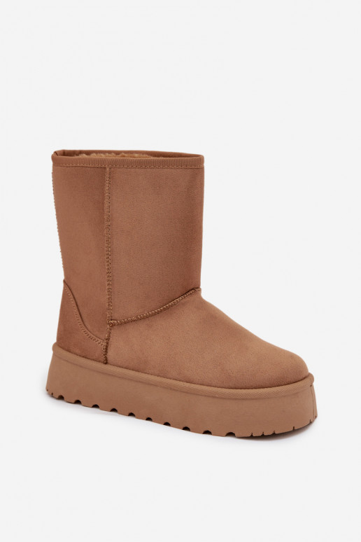 Femminile Stivali da neve con una pelliccia colore marrone Abrams Femminile Stivali da neve con una pelliccia colore marrone Abrams