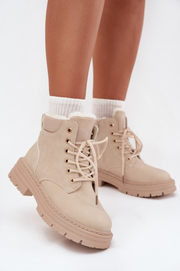 scarpe Femminile riscaldamento con pelliccia all interno Al Castello colore avorio Tharika 2