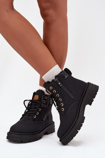 scarpe Femminile riscaldamento con pelliccia all interno Al Castello colore nero Tharika 2