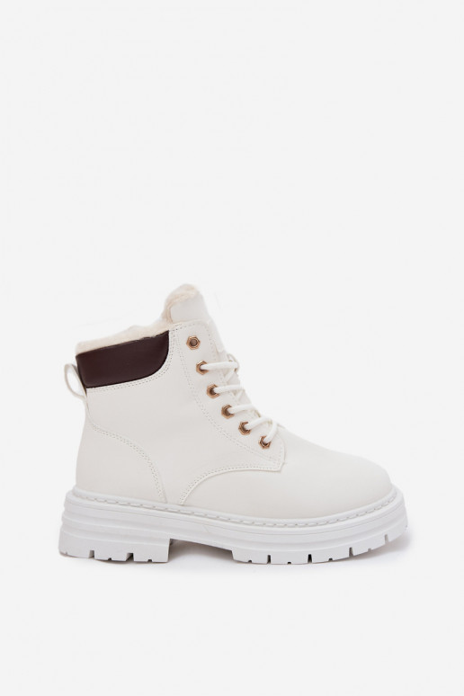 scarpe Femminile riscaldamento con pelliccia all interno Al Castello Colore bianco Tharika