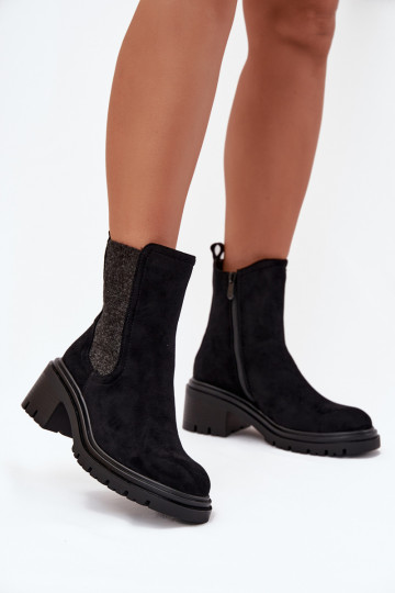 stivali alla moda Femminile riscaldamento Klocke colore nero Zoralia