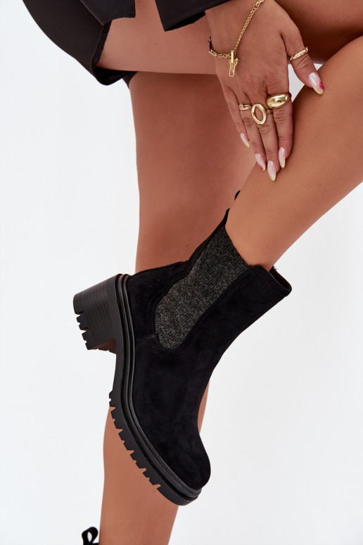 stivali alla moda Femminile riscaldamento Klocke colore nero Zoralia