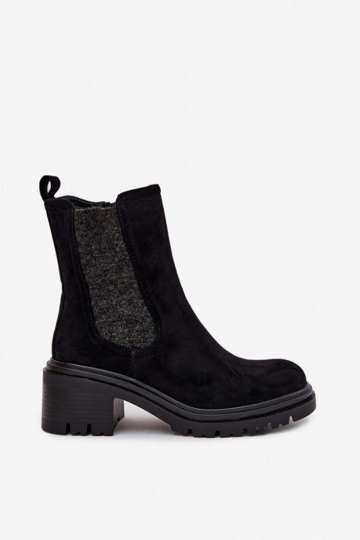 stivali alla moda Femminile riscaldamento Klocke colore nero Zoralia