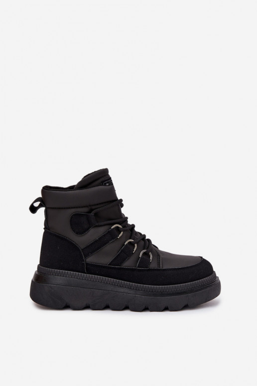 Stivali da donna con una piattaforma colore nero Liorae