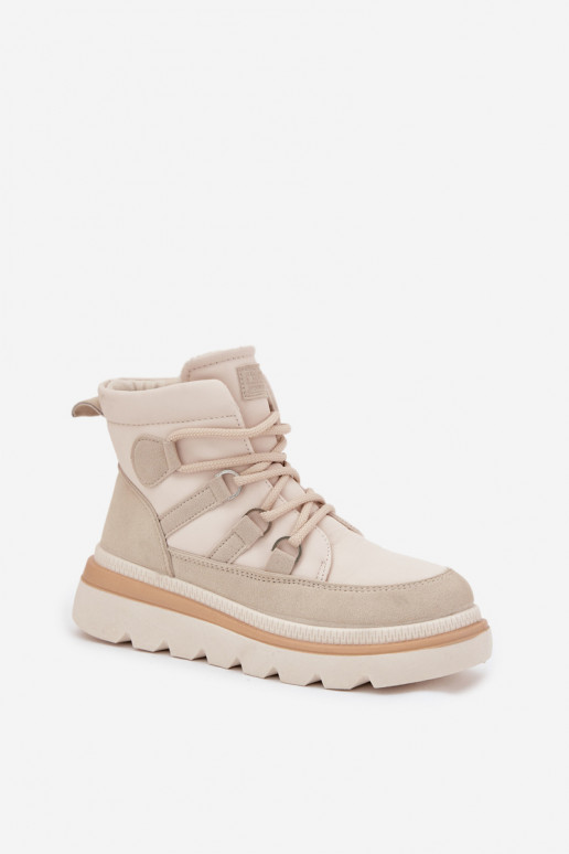 Stivali da donna con una piattaforma colore avorio Liorae Stivali da donna con una piattaforma colore avorio Liorae