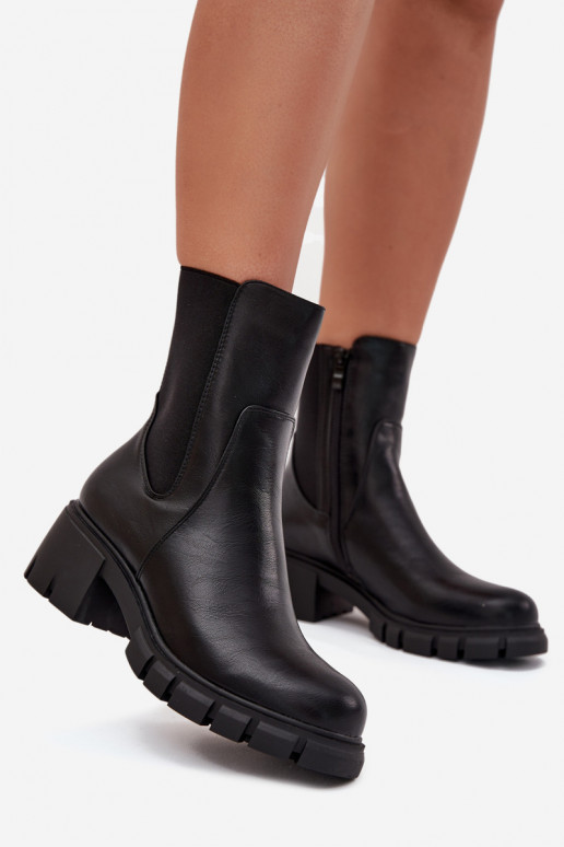 Stivali da donna Klocke Eko Pelle colore nero Kyra