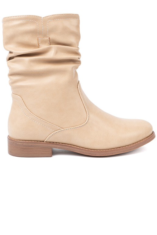 KomfortoAe scarpe beige z marszczeniami