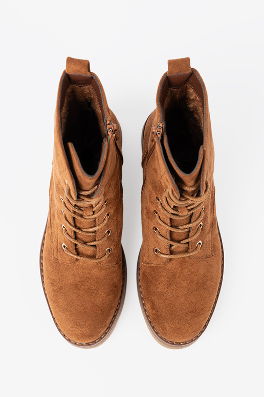 Conveniente stivali da equitazione alti A kolorze karmeloAym su suola piatta