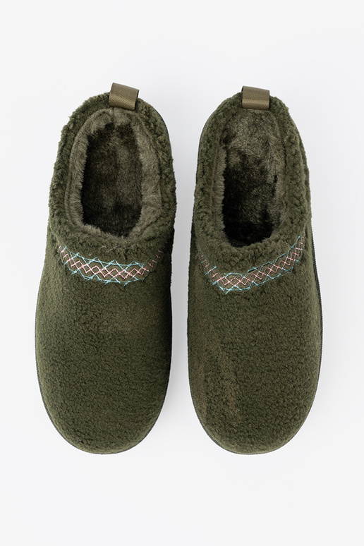 colore kaki, miękkie scarpe a'la Stivali da neve bez pięty