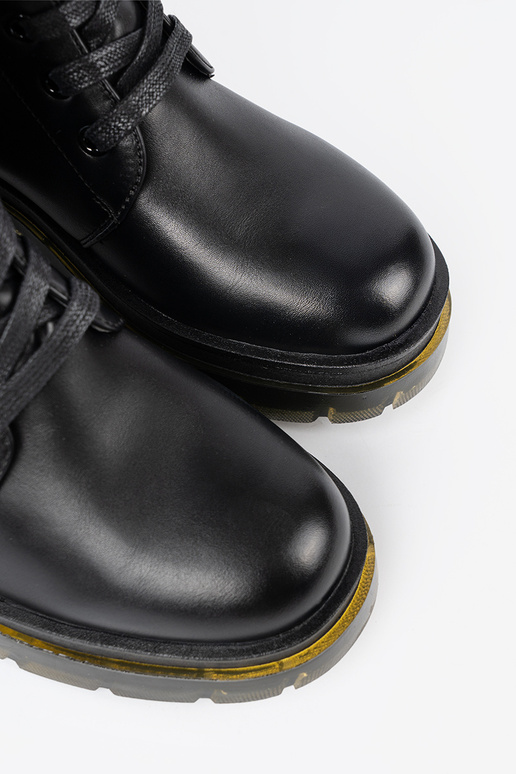 Elegantello classico colore nero stivali lunghi z laccim i suAakiem