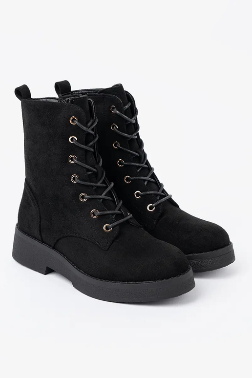 Conveniente stivali da equitazione alti A kolorze colore nerom su suola piatta Conveniente stivali da equitazione alti A kolorze colore nerom su suola piatta