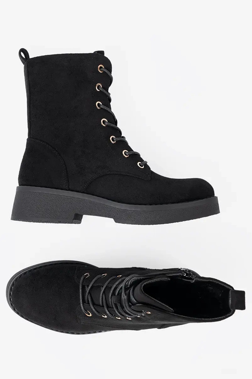 Conveniente stivali da equitazione alti A kolorze colore nerom su suola piatta Conveniente stivali da equitazione alti A kolorze colore nerom su suola piatta