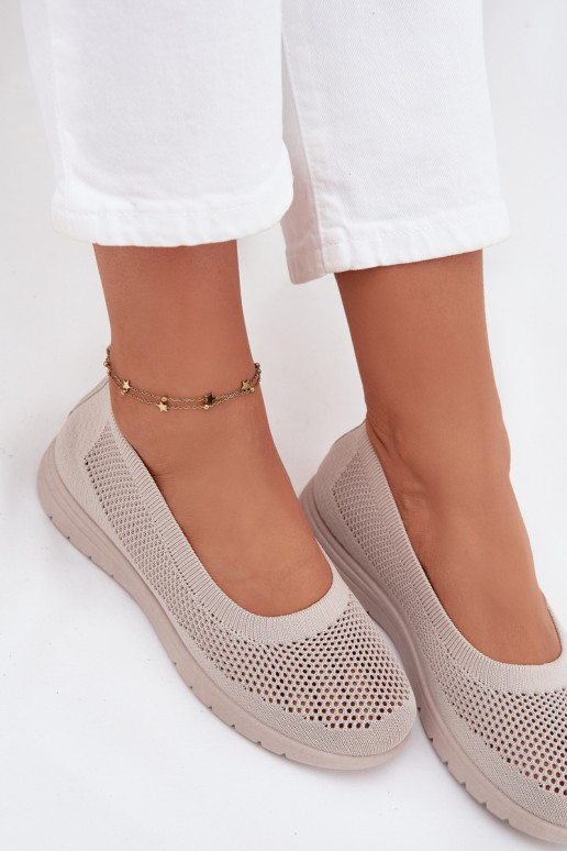 griglia Ballerine Femminile IN SportoAym Stylu beige Virella griglia Ballerine Femminile IN SportoAym Stylu beige Virella