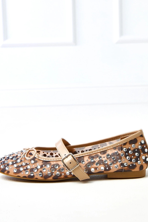 Ballerine in rete a motivo leopardato...