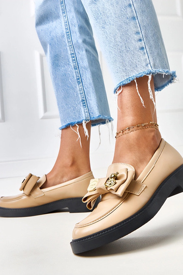 Mocassini beige con fiocco... 2