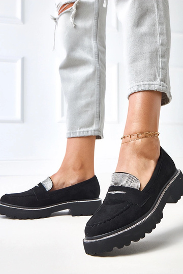 Mocassini neri in suede...