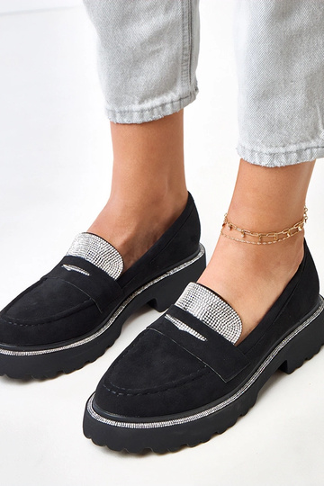 Mocassini neri in suede... 2