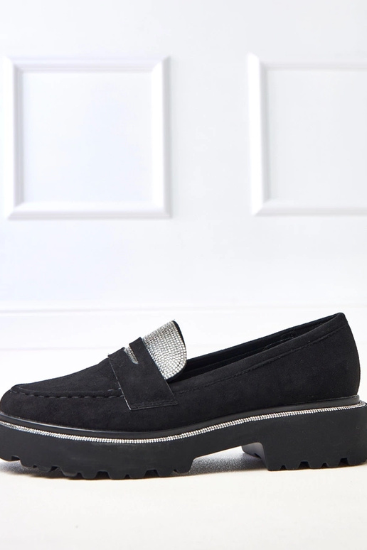 Mocassini neri in suede sintetico... Mocassini neri in suede sintetico...