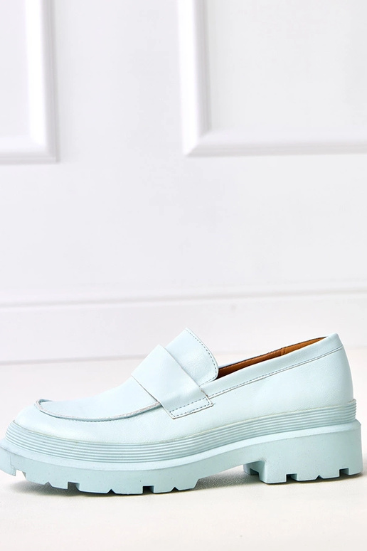 Mocassini blu in pelle sintetica... Mocassini blu in pelle sintetica...