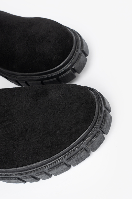 Stivali in pelle scamosciata neri da donna Stivali in pelle scamosciata neri da donna