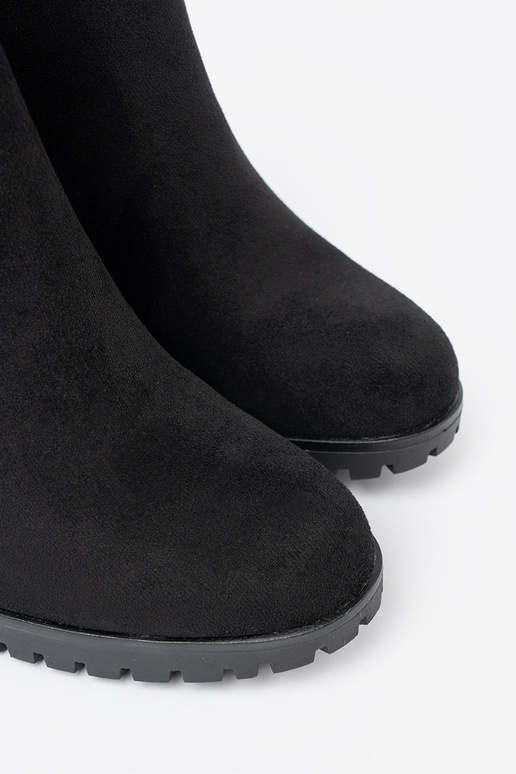 colore nero stivali con fibbia decorativa colore nero stivali con fibbia decorativa