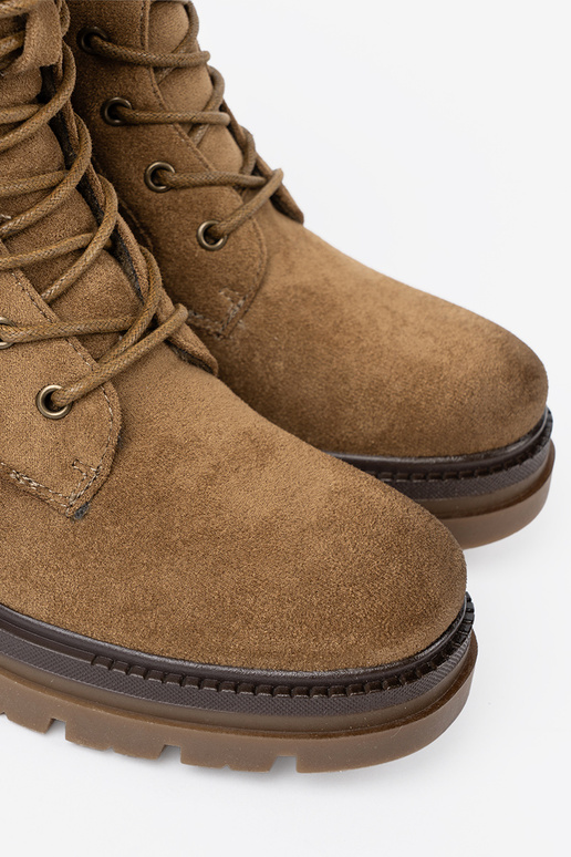 Elegantello classico dalla pelle scamosciata stivali da equitazione alti A odcieniu brązu Elegantello classico dalla pelle scamosciata stivali da equitazione alti A odcieniu brązu