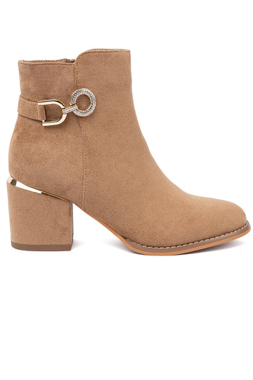 Elegante scarpe A odcieniu brillantementemarronem ze d orom detalem 2