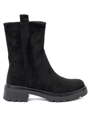 colore nero scarpe su una suola spessa z choleAką alla caviglia 2