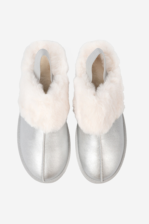 color argento Stivali da neve con una pelliccia i platformą color argento Stivali da neve con una pelliccia i platformą