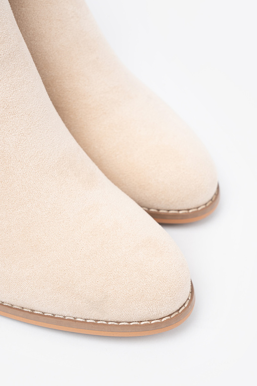 colore avorio stivali con fibbia decorativa