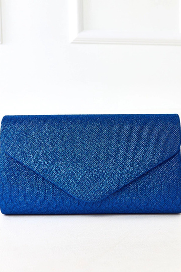Borsetta blu a forma di busta Circle