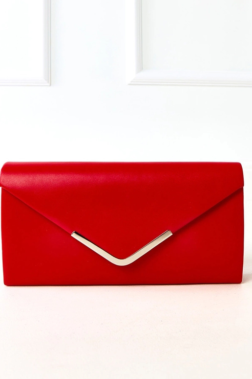 Borsetta rossa a forma di busta Vinson