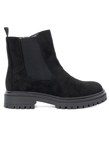 Elegantello classico colore nero scarpe su una suola spessa 2