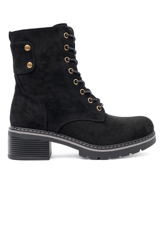 colore nero allacciato stivali da equitazione alti z grubą podeszAą colore nero allacciato stivali da equitazione alti z grubą podeszAą