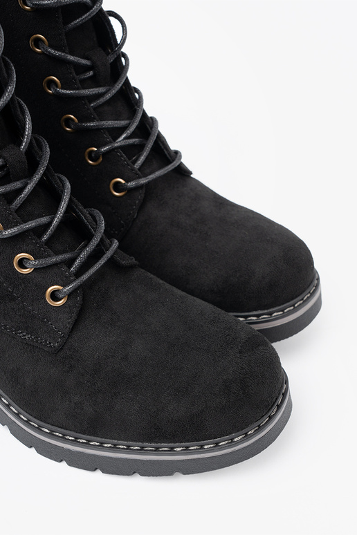 colore nero allacciato stivali da equitazione alti z grubą podeszAą colore nero allacciato stivali da equitazione alti z grubą podeszAą