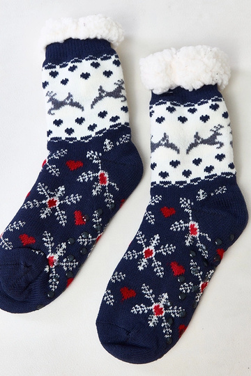 Calze blu scuro con...