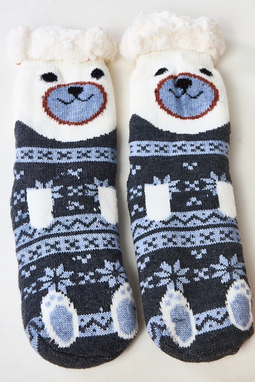 Calze grigio grafite con pelliccia Lotis Calze grigio grafite con pelliccia Lotis