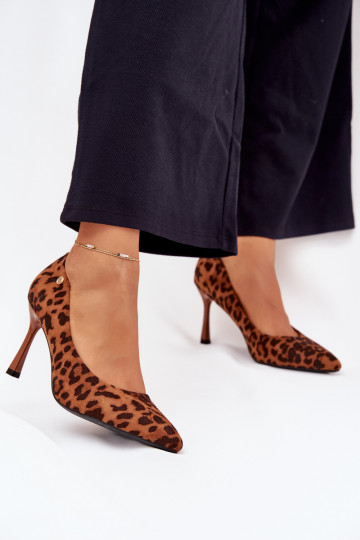 Scarpe con tacco da donna con motivo leopardato "Vinceza 62264" colore marrone 2