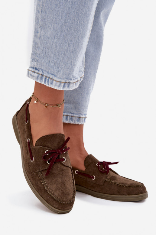 scarpe mocassini da donna con dettagli eleganti colore kaki Calivra scarpe mocassini da donna con dettagli eleganti colore kaki Calivra