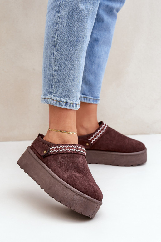 Stivali da neve Con decorazioni Haftem CzekoladoAe Selithria