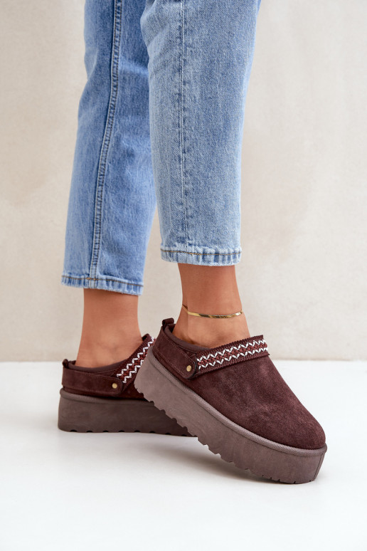 Stivali da neve Con decorazioni Haftem CzekoladoAe Selithria